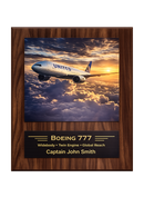 United Airlines Career Milestone Display | Airline Heritage Plaque