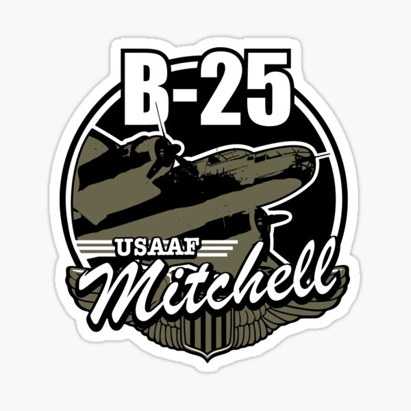 B-25 Mitchell Aircraft Sticker