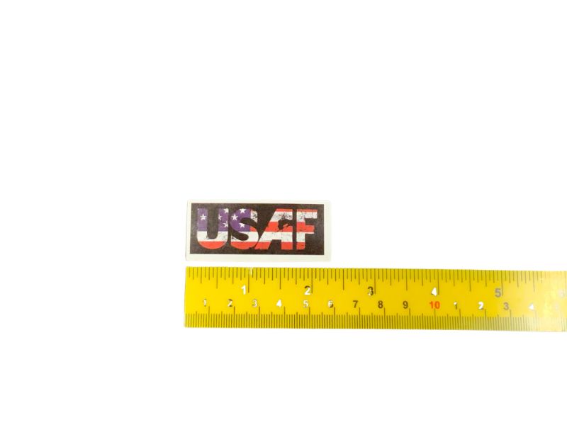 USAF Text Sticker with US FLAG, Decal | Air Speed Junkie