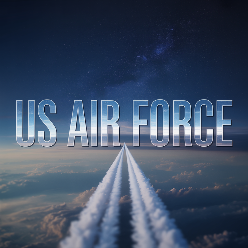 Air Force Retired , Set of Three Stickers