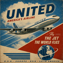 Vintage United Airlines Sign | Metal Aviation Wall Decor