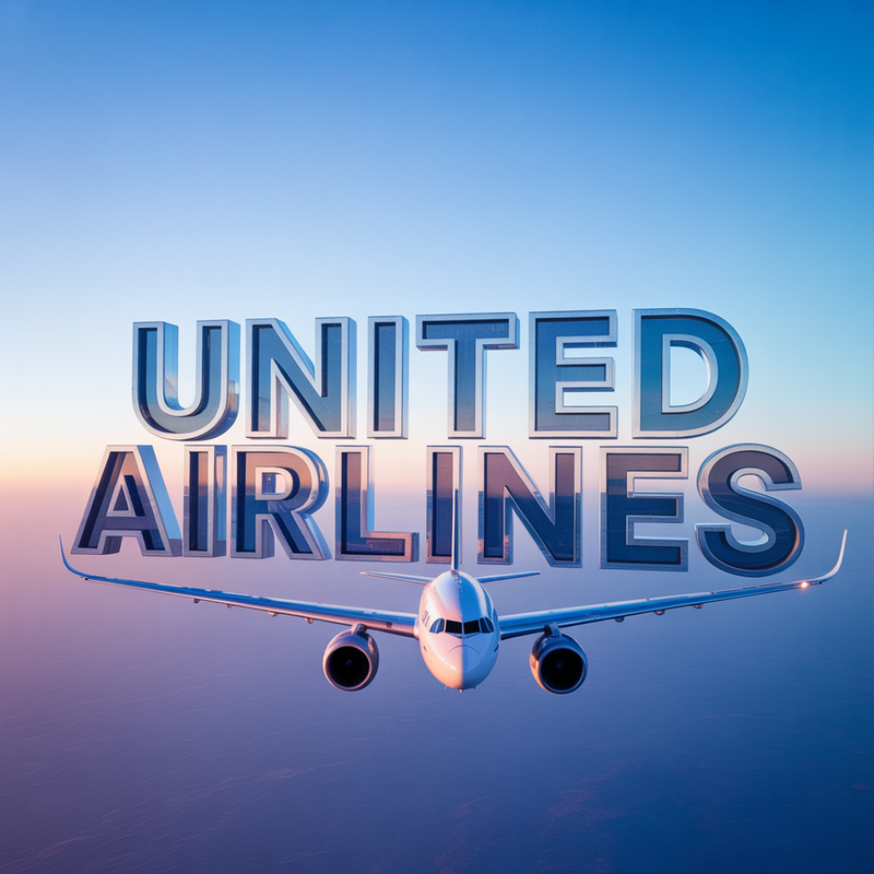 United Airlines B-777-300 1/200 Scale with Wood Stand SkyMarks