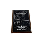 customized captain Upgrade Plaque walnut, 