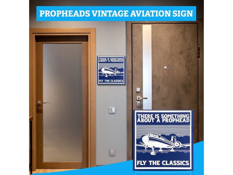 airspeed junkie 10" classic aircraft sign