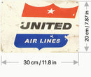 Vintage United Airlines Tin Sign