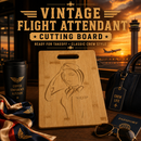 Flight Attendant Gift, Flight Attendant Cutting Board, Bamboo, Aviation Theme