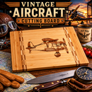 Vintage Airplane Cutting Board, Bamboo