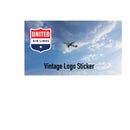 United Airlines Logo Shield Sticker Vintage Logo