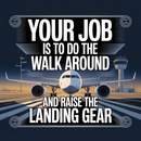 Your Job as a First Officer Sticker – Funny Pilot Gift