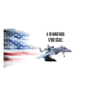 A-10 Warthog 1/100 Scale US Attack Aircraft, Diecast Airplanes, Military Classic Fighter Model