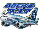 Alaska Airlines West Coast Wonders Livery Sticker