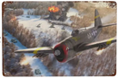 Vintage Fighter Airplane signs