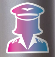 Woman Captain Sticker