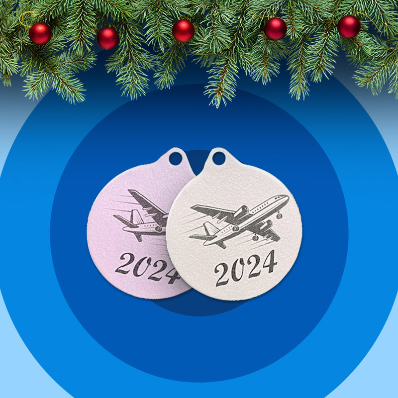 2024 airplane ornaments