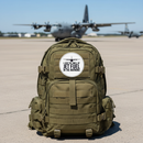 C-130 sticker on tactical backpack