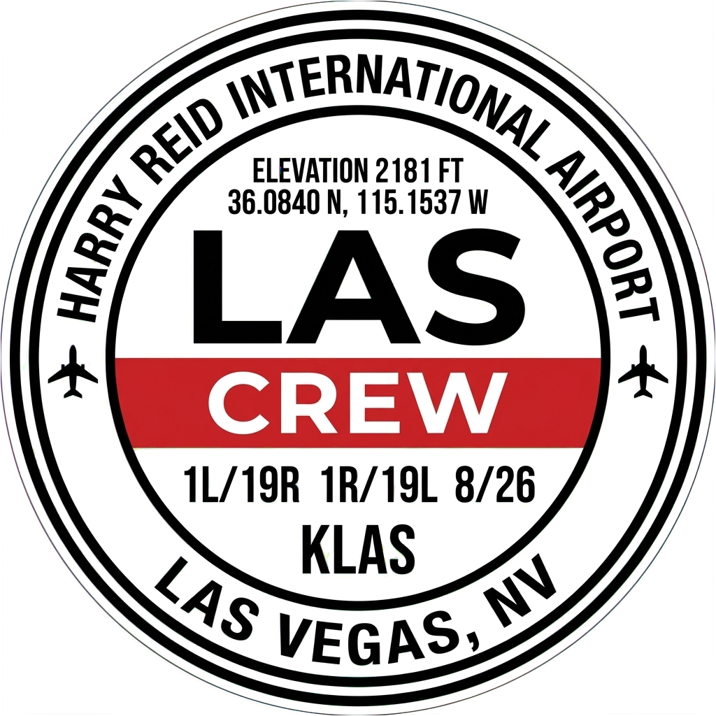 Airport Base Stickers - Aviation Crew Badge Decals (20+ US Airports ...