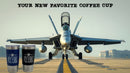 F-18 I Love The Smell OF Jet Fuel In The Morning 20 Oz Leather Wrapped Tumbler