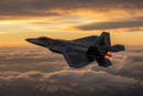 F-22 Raptor Sunset Flight