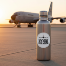 KC-135 Sticker on Water Bottle on Tarmac
