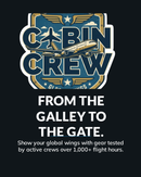 Cabin Crew Flight Attendant Sticker – Aviation Badge Gift