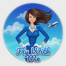 Fly With Me, Flight Attendant Sticker