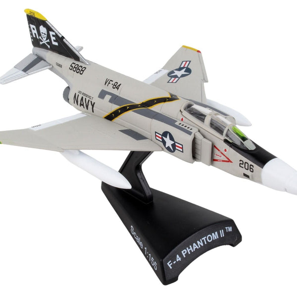 F-4 Phantom II Diecast Airplane Model – 1:155 Scale Jolly Rogers