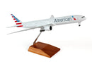 SkyMarks American 777-300ER 1/200 scale model with gear and wood stand
