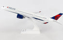 "Delta Airbus A350 scale model SKR950 - top view showing wing configuration and Delta branding"

