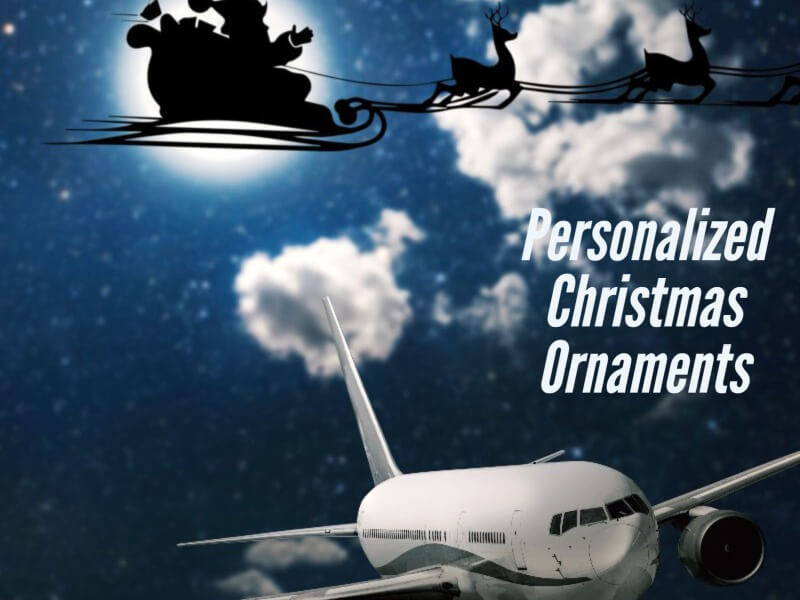 personalized ornaments for airlines