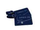 Airbus 220 Luggage Tag, Set of Two, Leather, Crew Tags - Airspeed Junkie