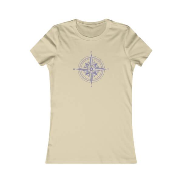 Women's Aviation Tee Shirt, soft cream