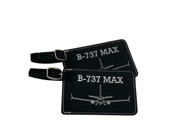 Boeing 737 MAX Luggage Tag Set of Two, Crew Tags - Airspeed Junkie