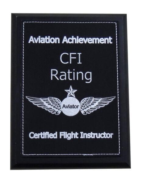Certified Flight Instructor (CFI) Plaque