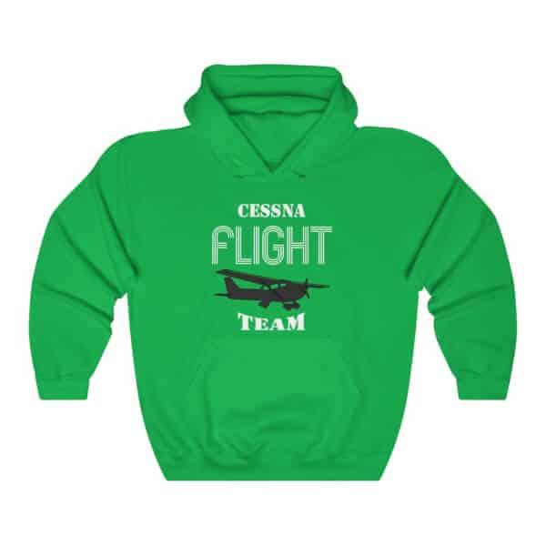 Cessna flight team hoodie, irish green