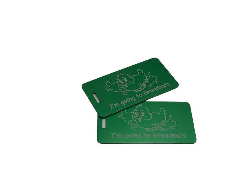 Children's Luggage Tags, I am Going to Grandma's, Set of Two - Airspeed Junkie