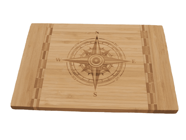Compass Cutting Board Gift for Aviation