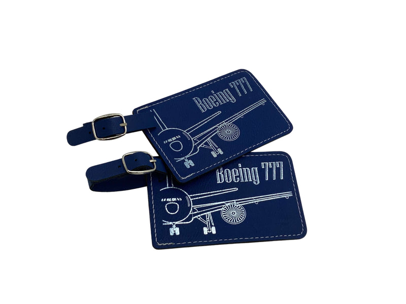 Boeing 777 Crew Tag Set of Two, B-777, Airline Crew Tags