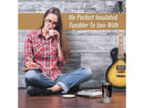 electric guitar player tumbler