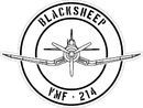 black sheep sign, wall art, Vought chance f4u, machine guns