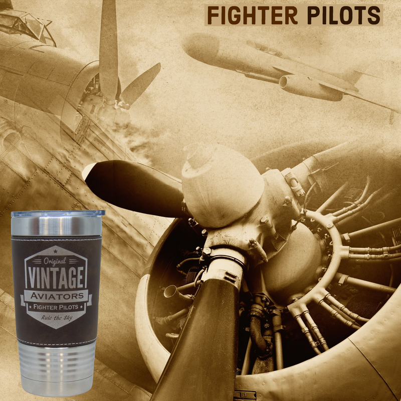 Vintage Aviator Travel Mug Pilot Gift, Cup