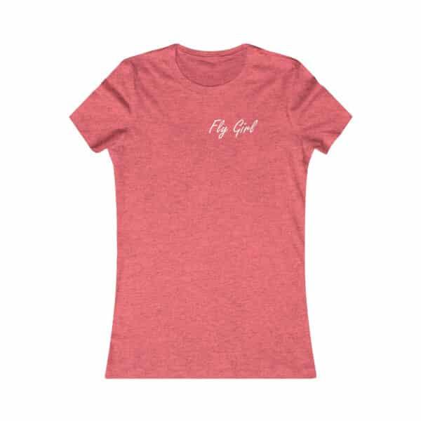Fly Girl Tee Shirt, coral