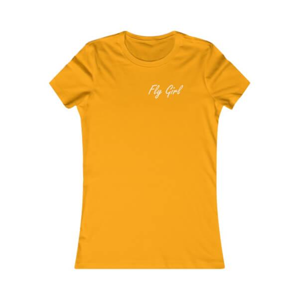 Fly Girl Tee Shirt, yellow