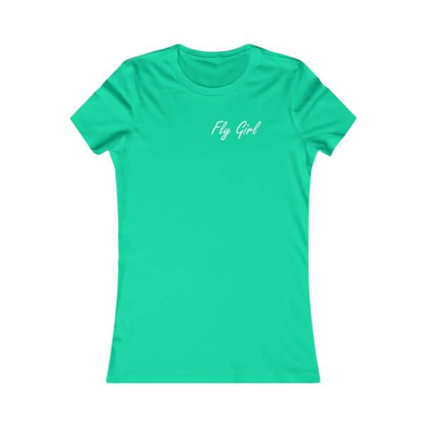Fly Girl Tee Shirt, seafoam