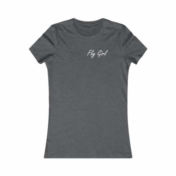 Fly Girl Tee Shirt, charcoal