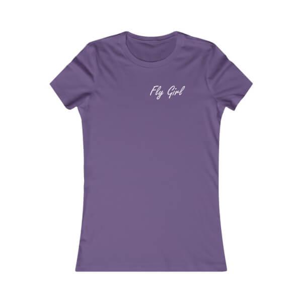 Fly Girl Tee Shirt, purple