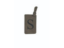 Monogram Luggage Tag, Grey, Initial, Personalized Luggage Tags