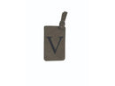 Monogram Luggage Tag, Grey, Initial, Personalized Luggage Tags