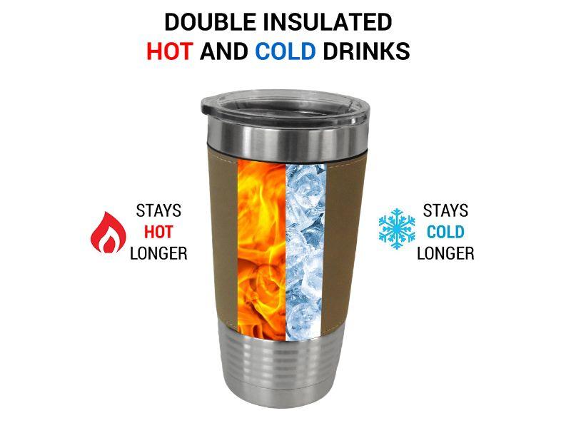 Guns and Bacon, Insulated Stainless Steel Tumbler - Fun Coffee Cup - Airspeed Junkie