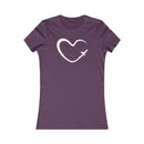 Plane Tee Shirt for Women, plum