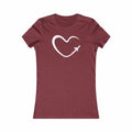 Plane Tee Shirt for Women, heather red
